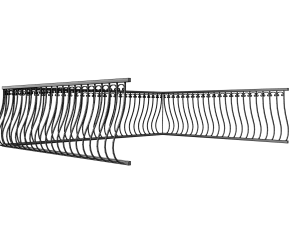 balcony railing 3Dモデル