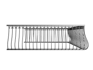 balcony railing 3D Model