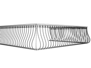 balcony railing 3Dモデル