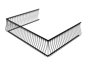 balcony railing 3Dモデル