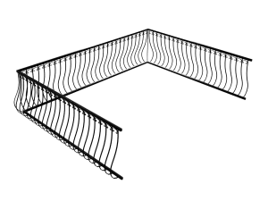 balcony railing 3Dモデル