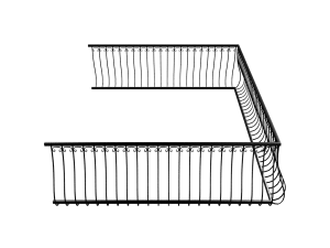 balcony railing 3Dモデル