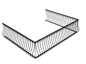 balcony railing 3Dモデル