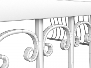 balcony railing 3Dモデル