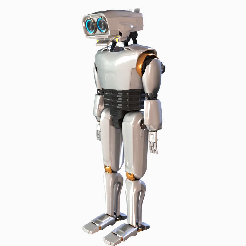 Robot Character 3Dモデル .c4d .max .obj .3ds .fbx .stl .blend 
