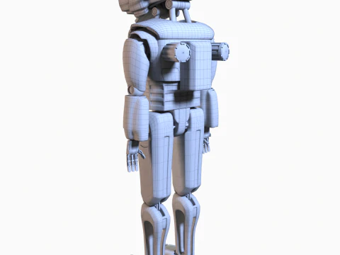 Robot Character 3D Model