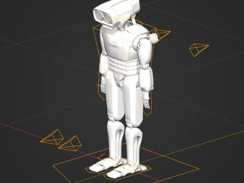 Robot Character 3D Model