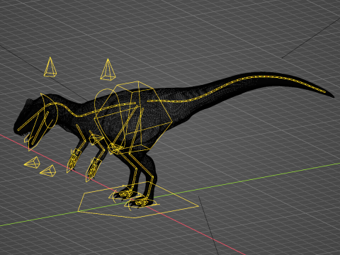 Allosaurus Dinosaur 3D 모델