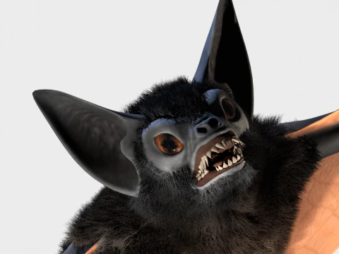 박쥐 3D 모델