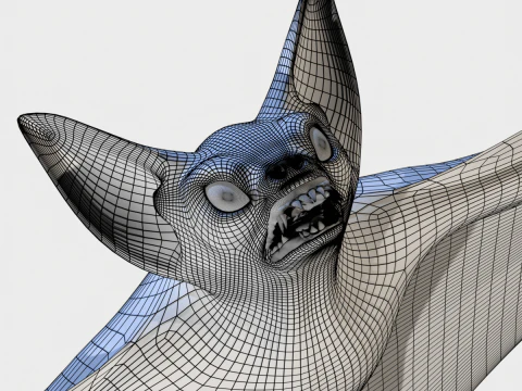 박쥐 3D 모델