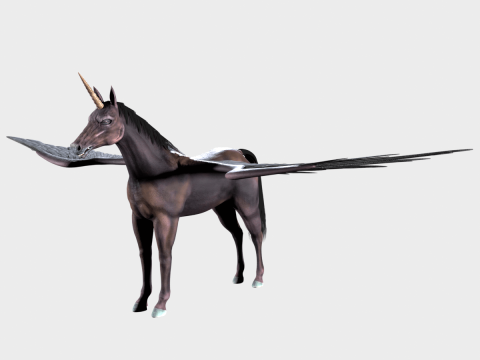 Unicorn Horse 3D Model