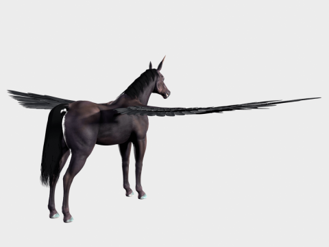 Unicorn Horse 3D Model