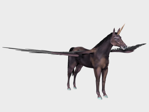 Unicorn Horse 3D Model