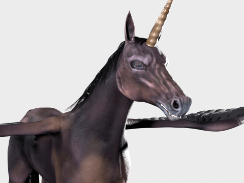 Unicorn Horse 3D Model