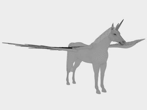 Unicorn Horse 3D Model