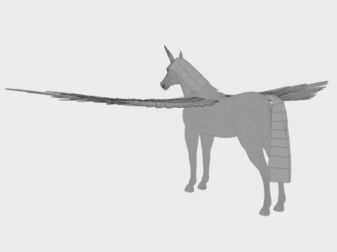Unicorn Horse 3D Model