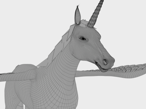 Unicorn Horse 3D Model