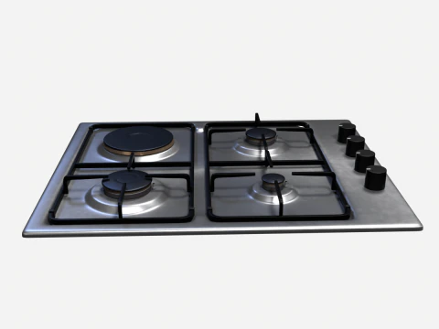 Gas Cooker 3D Model