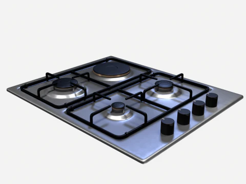 Gas Cooker 3D Model