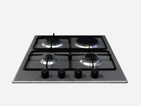 Gas Cooker 3D Model