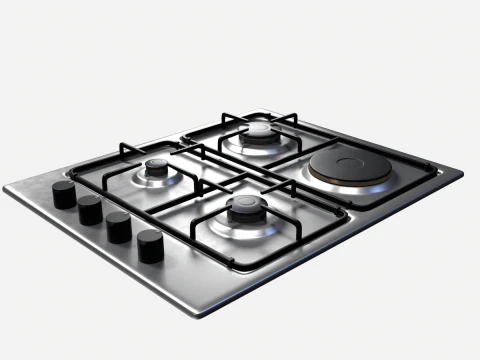 Gas Cooker 3D Model