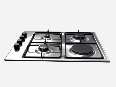 Gas Cooker 3D Model