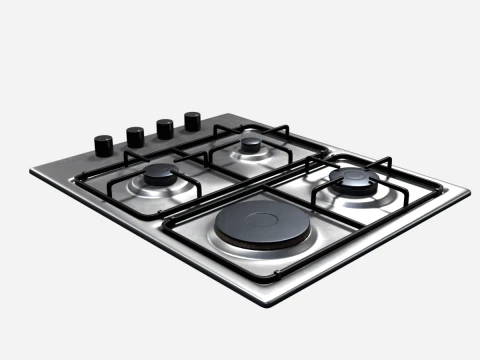 Gas Cooker 3D Model
