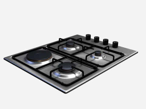 Gas Cooker 3D Model