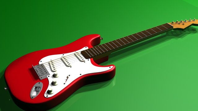 fenderstratocaster Model 3D .c4d .max .obj .3ds .fbx .stl .blend