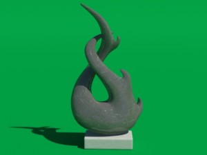 fire sculpture Modèle 3D