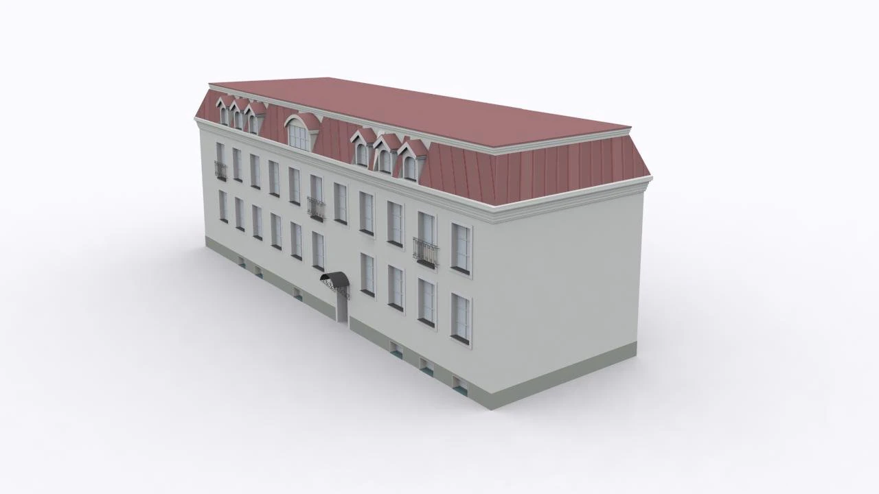 building 3D Model .c4d .max .obj .3ds .fbx .stl .blend 