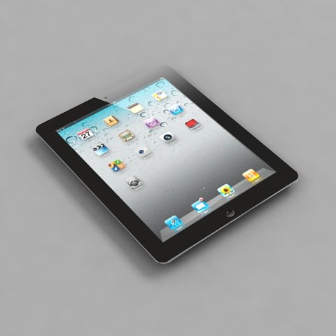 apple ipad 3 3g 3D 模型 .c4d .max .obj .3ds .fbx .stl .blend 