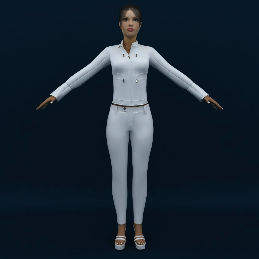 женский 3D Модель .c4d .max .obj .3ds .fbx .stl .blend 