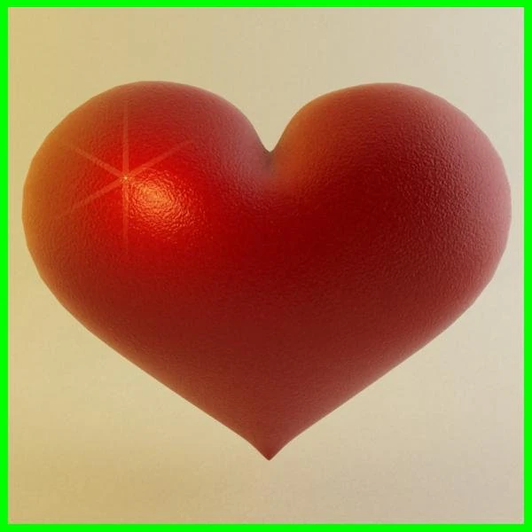 heart 3D Model .c4d .max .obj .3ds .fbx .stl .blend 