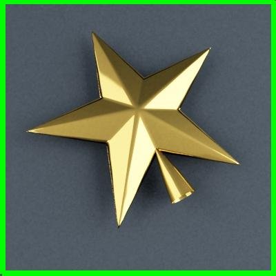 xmastreetop star 3D Модель .c4d .max .obj .3ds .fbx .stl .blend 