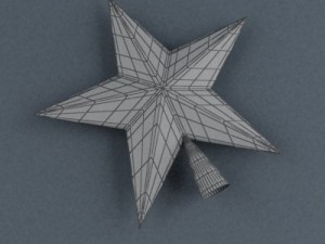 xmastreetop star 3D Модель