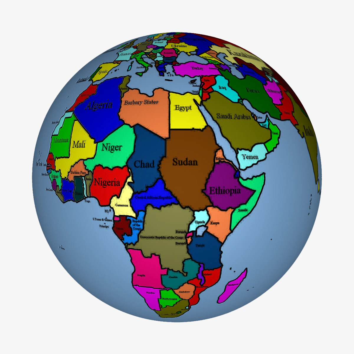 earth 3D Model .c4d .max .obj .3ds .fbx .stl .blend 