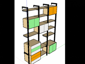 scaffale Modelo 3D