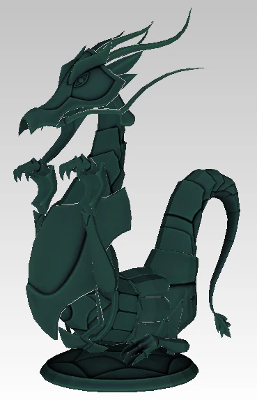 object de dragon v3 3D Model .c4d .max .obj .3ds .fbx .stl .blend 