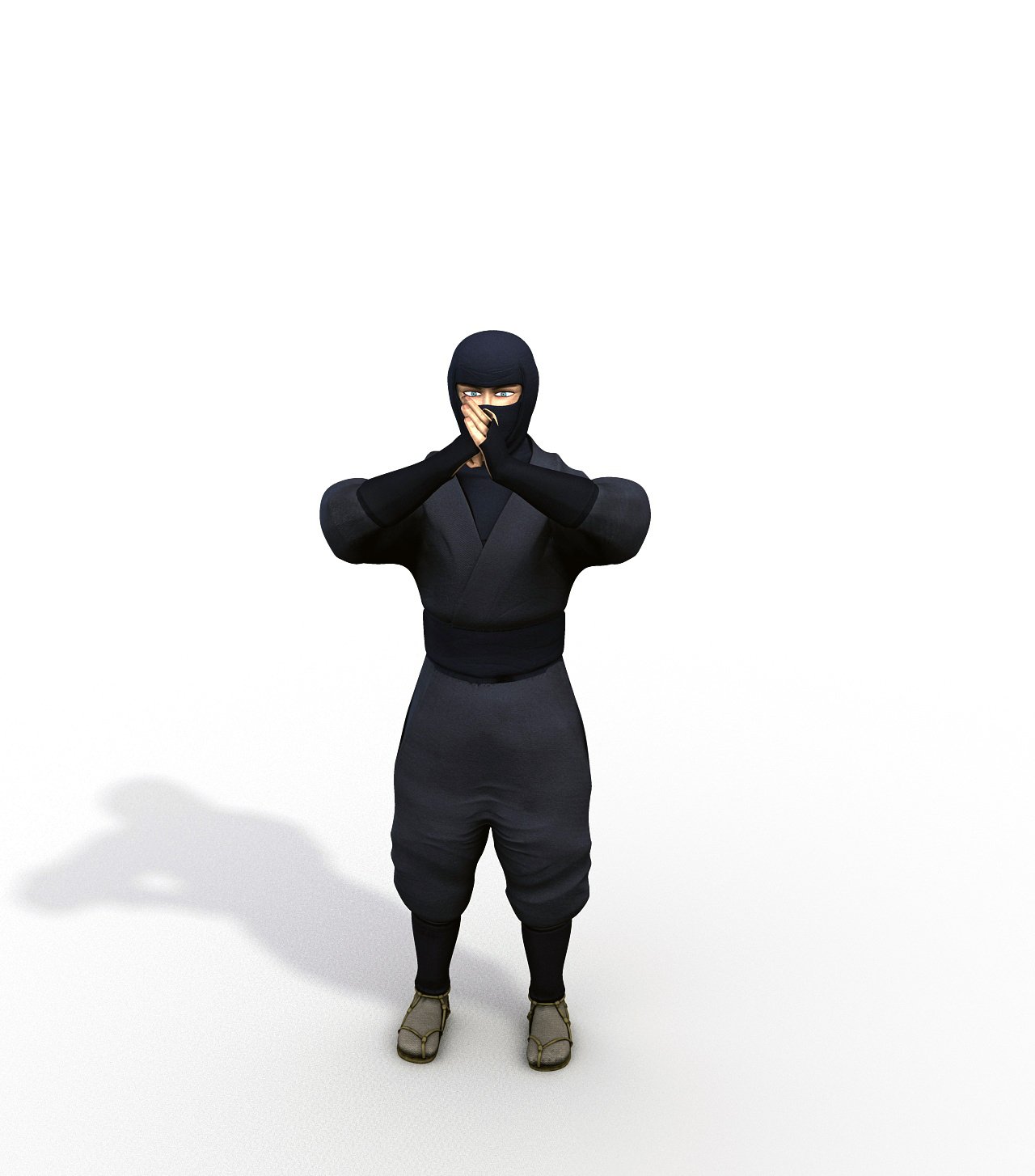 3д модель ниндзя