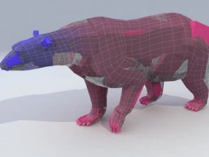 polar bear animated 3D Model