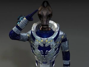 アニメ化されたエイリアン 3Dモデル