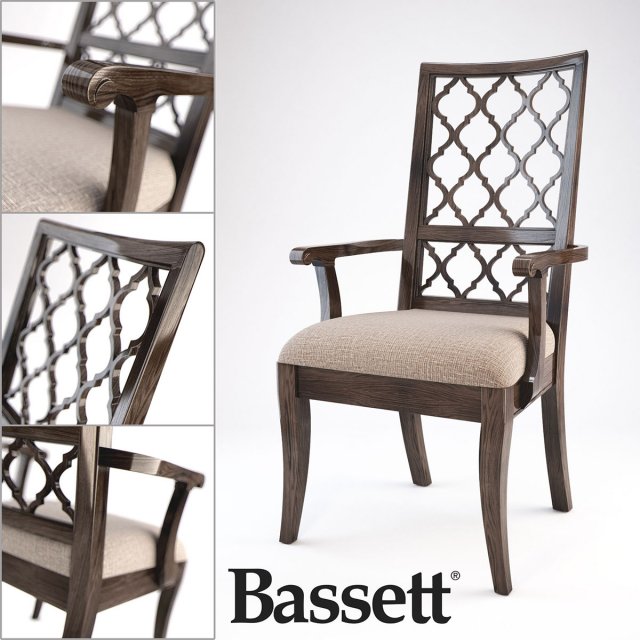 bassett emporium arm chair Model 3D .c4d .max .obj .3ds .fbx .stl .blend 