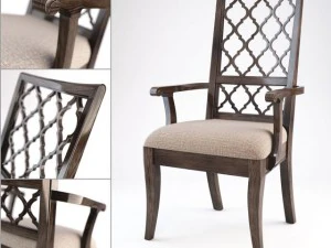 巴塞特商场扶手椅 3D 模型