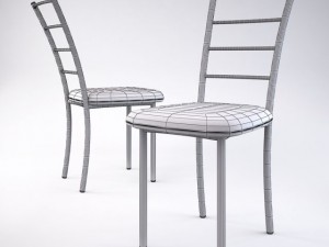 metal chair Modelo 3D