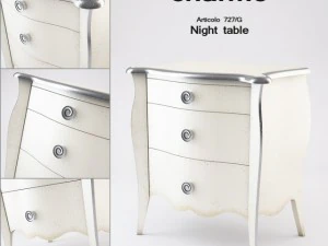 シャルム ナイトテーブル アルティコロ 727g 3Dモデル