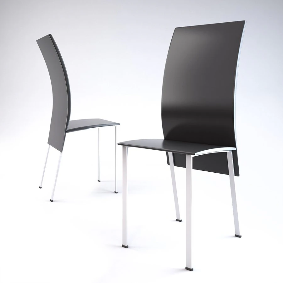 black metal chair 3D Model .c4d .max .obj .3ds .fbx .stl .blend 