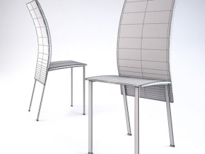 black metal chair 3D Model