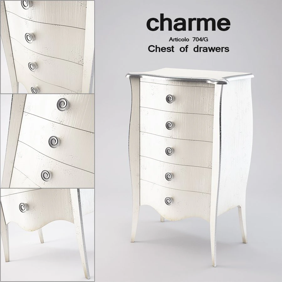 c&ocirc;moda charme articolo 704 g Modelo 3D .c4d .max .obj .3ds .fbx .stl .blend 