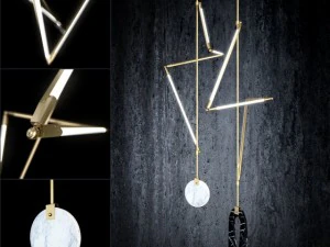 підвісна лампа bec brittain helix 3D Модель